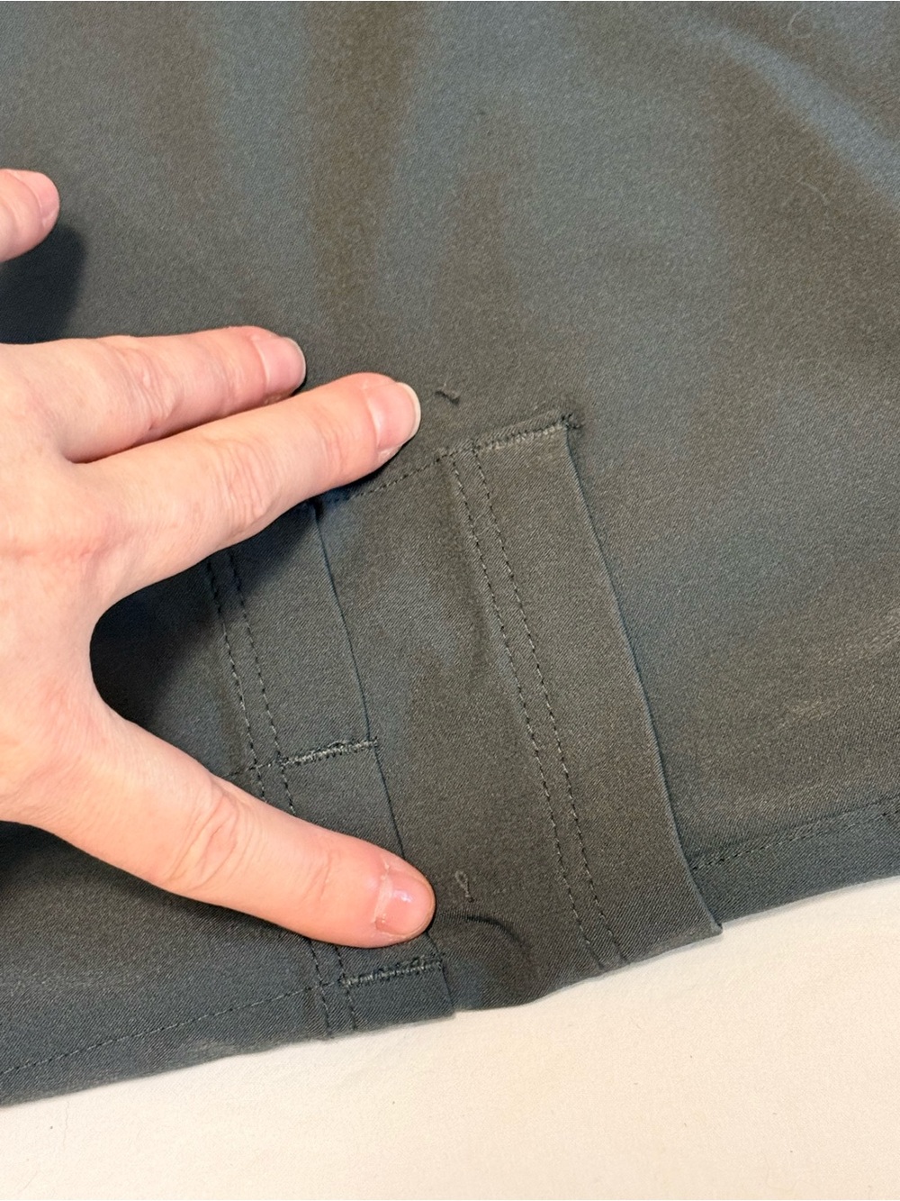 WhisperLite Cargo Scrub/Jogger Pants with Drawstring Waist | Pewter - Picture 5 of 11